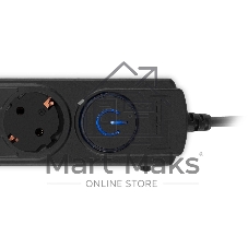Сетевой фильтр Ippon BK-6-EU-5-10-B 5 м, 6 розеток, черный, коробка