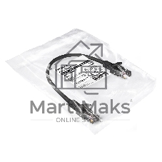 Патч-корд ExeGate UTP-RJ45-RJ45-5e-0,3M-BK, UTP, cat.5e, 0.3м, черный