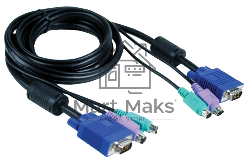 Переключатель D-Link DKVM-CB Кабель KVM длиной 1,8 м с разъемами PS2