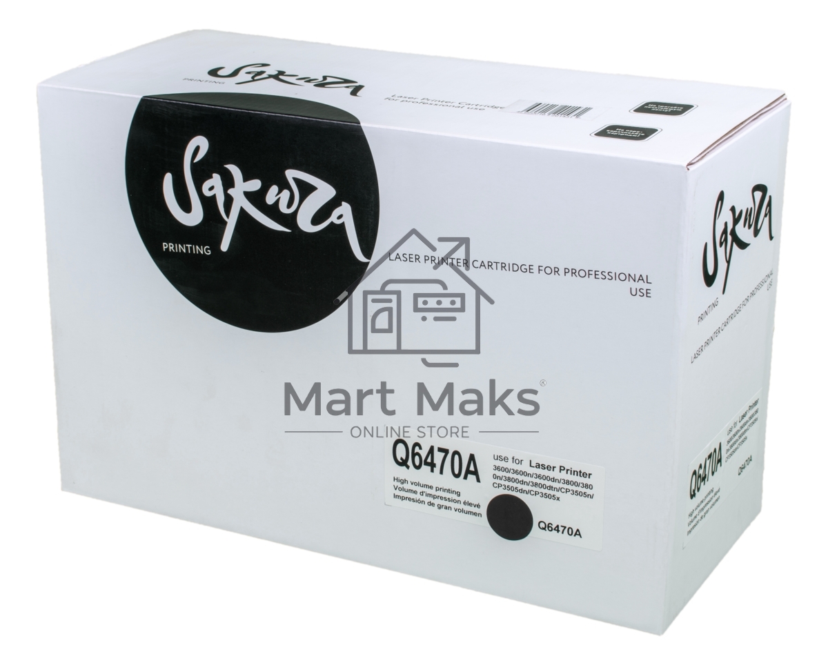 Картридж лазерный Sakura Q6470A для HPColor LaserJet 3600/3600n/3600dn/3800/3800n/3800dn/3800dtn/CP3505n/CP3505dn/CP3505x, черный, 6000 к.