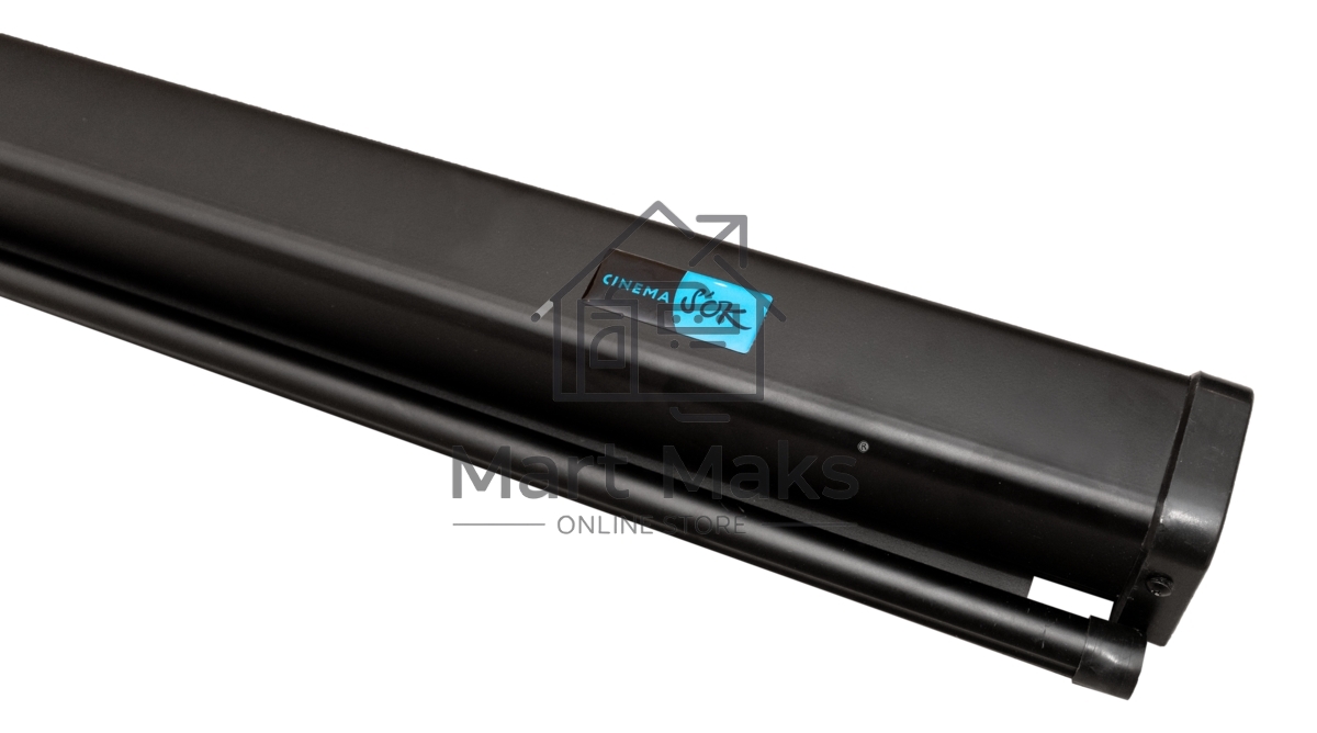 Экран 200x200см Wallscreen 1:1 настенно-потолочный рулонный белый111' Matt White (MW), черный корпус