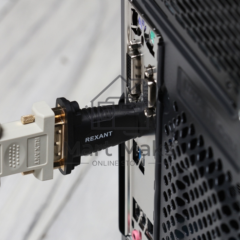 Переходник штекер HDMI - гнездо DVI-I Rexant