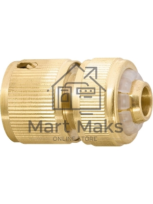 Соединитель латунный быстросъемный для шланга 1/2