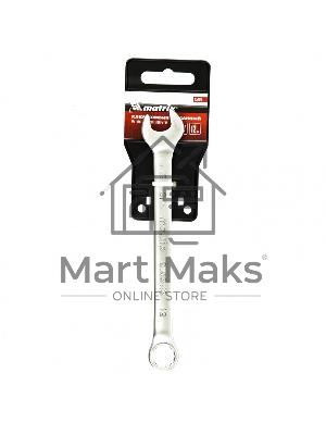 Ключ комбинированный Matrix, 12 мм, CrV, матовый хром