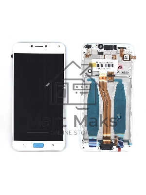 Дисплей для Asus ZenFone 4 Max ZC554KL белый с рамкой