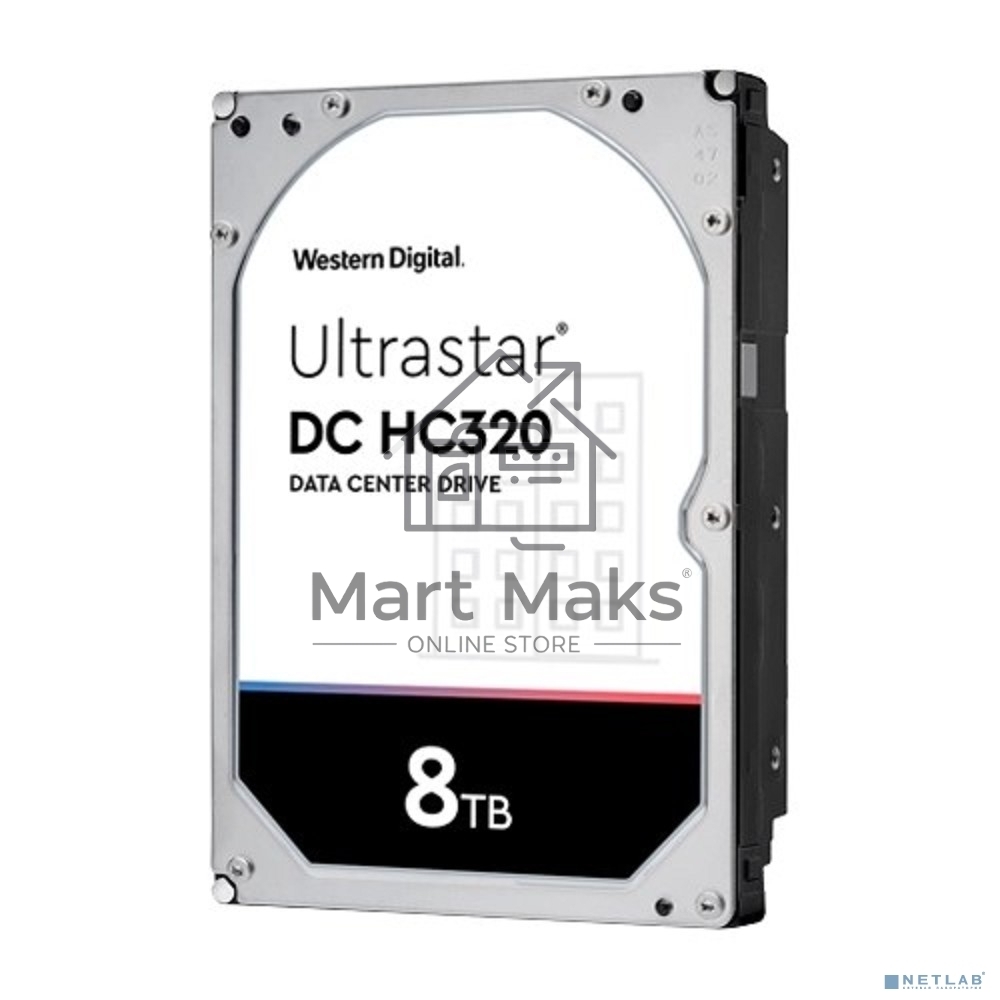 Жесткий диск для сервера WD/HGST Ultrastar 7K8 (3.5’’, 8TB, 256MB, 7200 RPM, SAS 12Gb/s, 512E SE), SKU: 0B36400