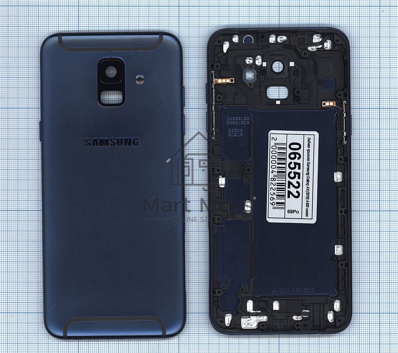 Задняя крышка для Samsung Galaxy A6 (2018) SM-A600F синяя