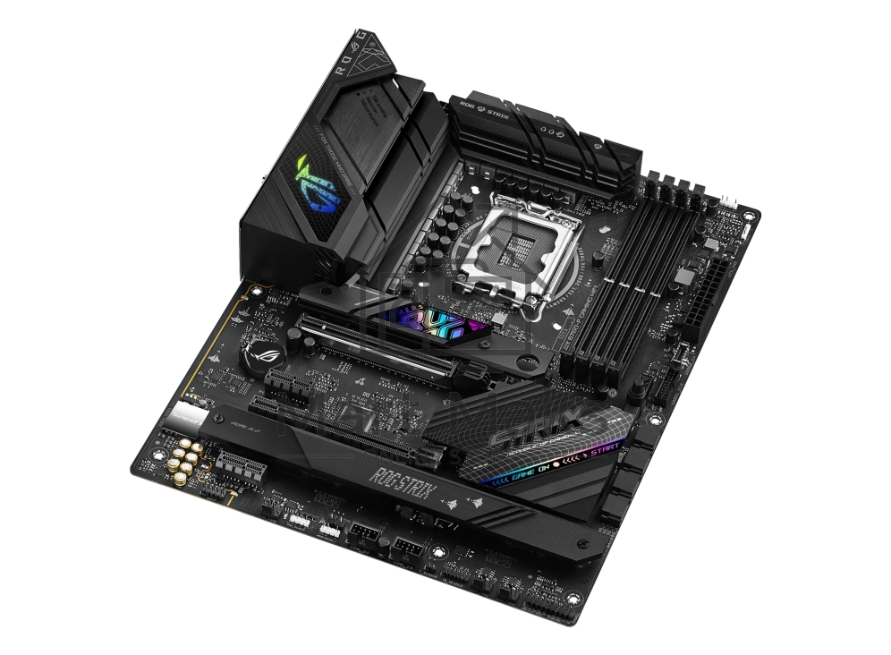 Материнская плата ASUS ROG STRIX B760-F GAMING WIFI, LGA 1700, Intel B760, 4xDDR5, 4xSATA, 3xM.2, 1xPCI-E 5.0 x16, 1xPCI-E 3.0 x4, 1xHDMI, 1xDP, 1x 2.5Gb LAN, 1xUSB-A 3.2 Gen 2, 6xUSB-A 3.2 Gen 1, 1xUSB-C 3.2 Gen 2x2, 5x3.5 мм, 7.1, Standard-ATX