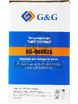 Картридж лазерный G&G GG-Q6002A желтый (2000 стр.) для HP CLJ 1600/2600/2605N, LBP 5000/5100