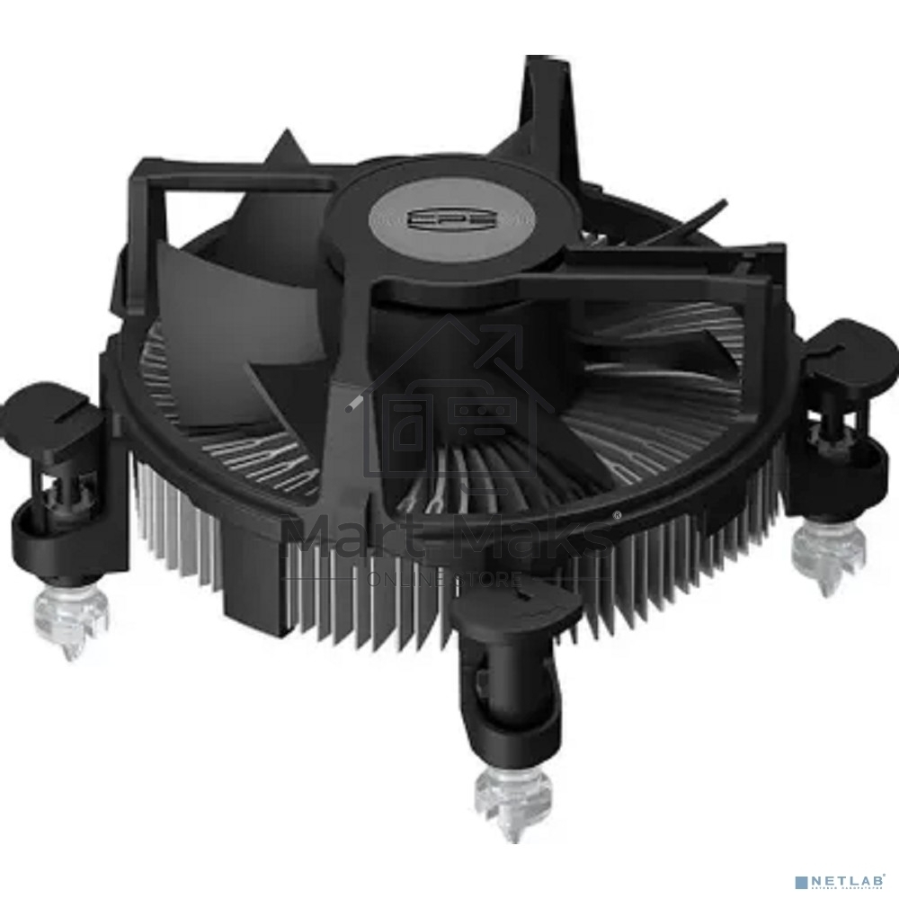 Кулер для процессора PCCooler R94-V2 серебристый/черный 94мм алюминий 2400rpm 27.3db 4-pin 65W 56мм