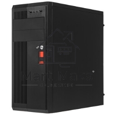Компьютерный корпус Miditower ExeGate UN-605B Black, ATX, (без БП), 2*USB, Audio, замок блокировки кнопки питания