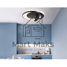 Светильник Ambrella light FL51393/1+2 BK черный 3000K-6400K 65W 560*480*120 (ПДУ РАДИО 2.4G)