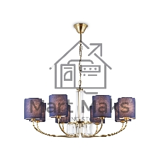 Люстра Ambrella light LH71273/8 BS/DB латунь/темно синий E14/8 max 40W D820*840