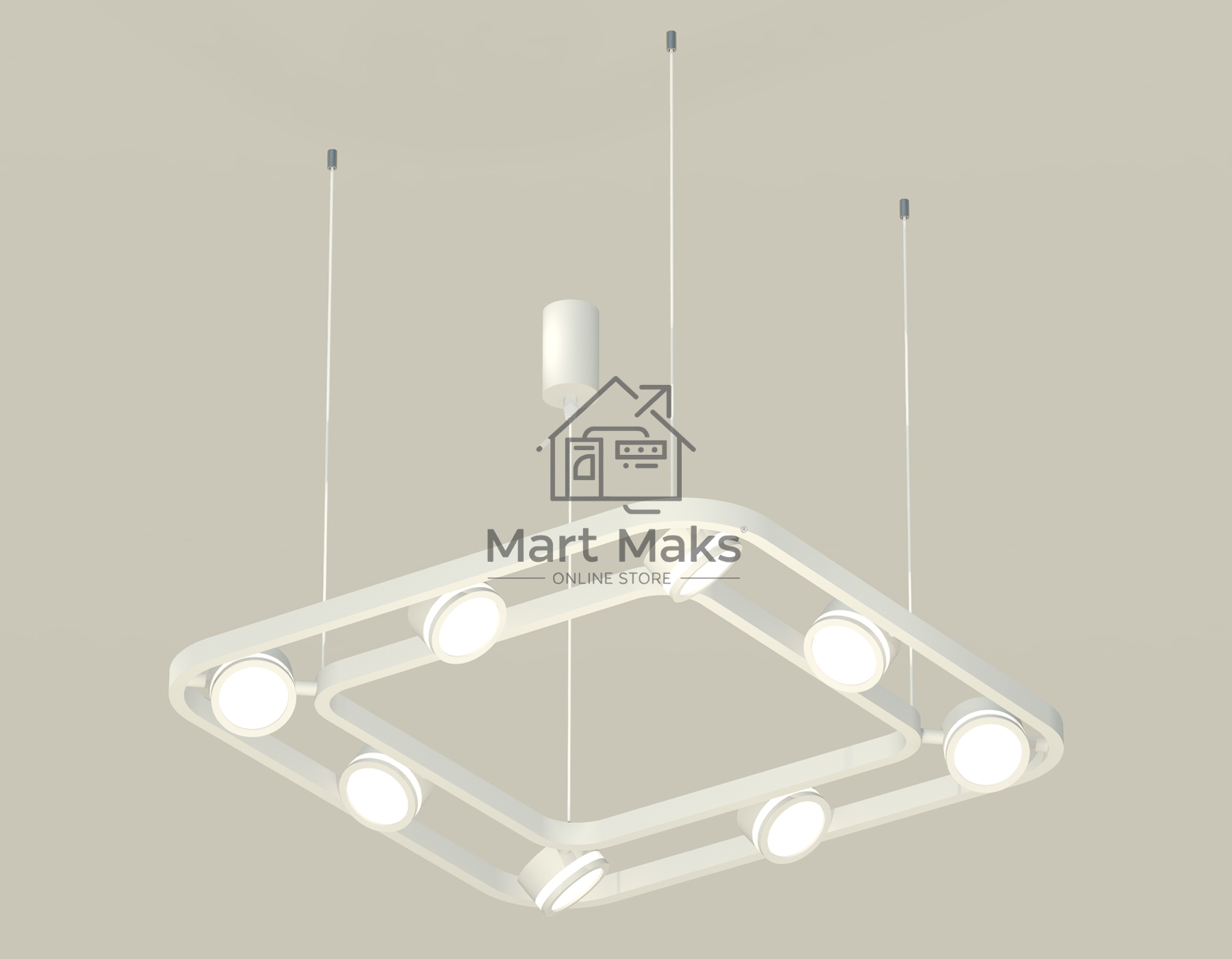 Светильник Ambrella light XB9177150/8 SWH/FR белый песок/белый матовый GX53 (C9177, N8412)