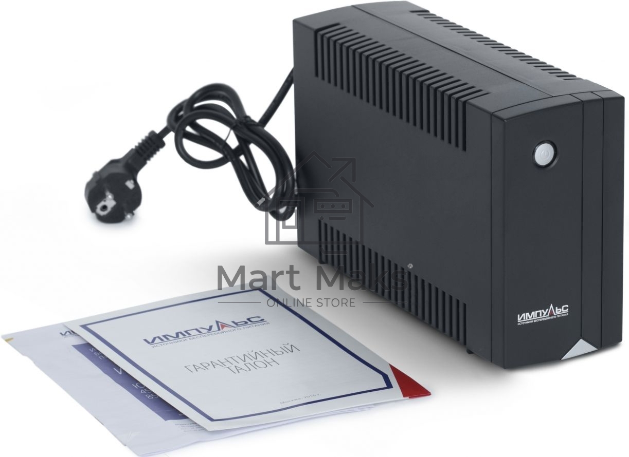 Источник бесперебойного питания Импульс Юниор 1000 / 1000 ВА / 600 Вт / 6 x IEC 320 C13