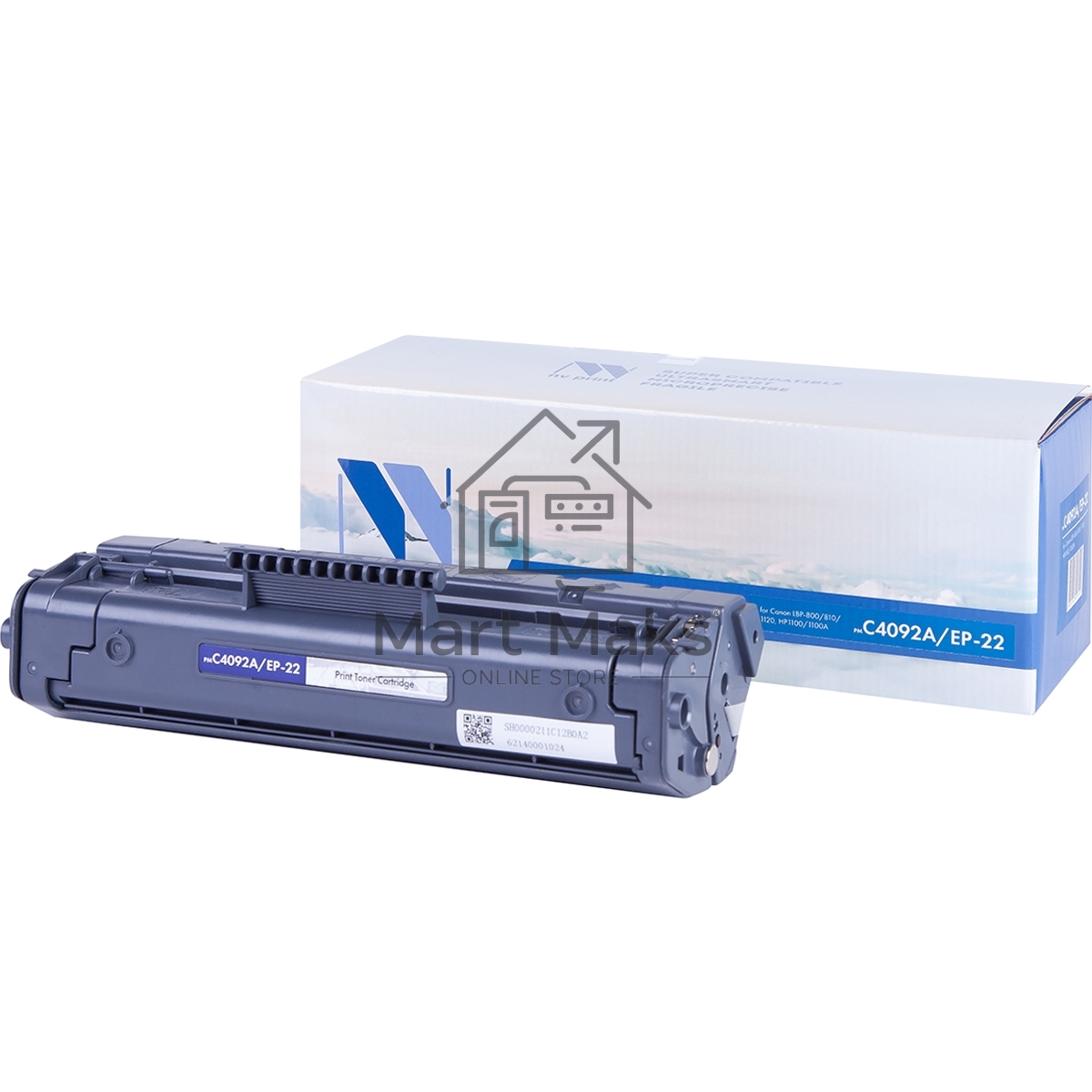 Картридж лазерный NVPrint совместимый HP C4092A/Canon EP-22 для LaserJet 1100/1100a/3200/3220/Canon Laser Shot LBP1120/800/810 (2500k)