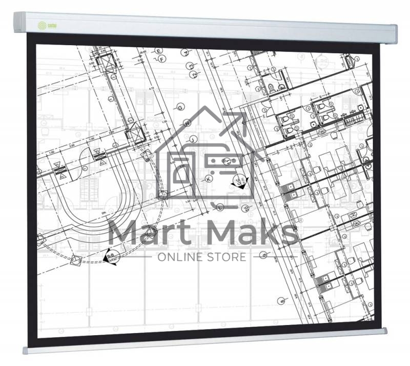 Экран Cactus 124.5x221см Wallscreen CS-PSW-124x221 16:9 настенно-потолочный рулонный белый