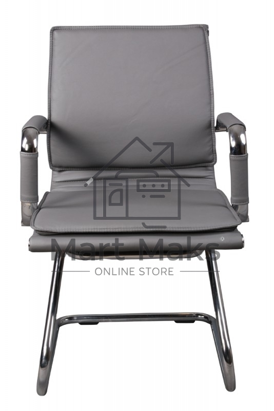 Кресло компьютерное Бюрократ CH-993-Low-V/grey серый, низкая спинка, искусственная кожа
