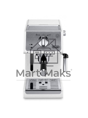 Кофемашина DeLonghi ECP 33.21.W, полуавтомат, капучино, 1100Вт, 15 бар, автооткл, белый