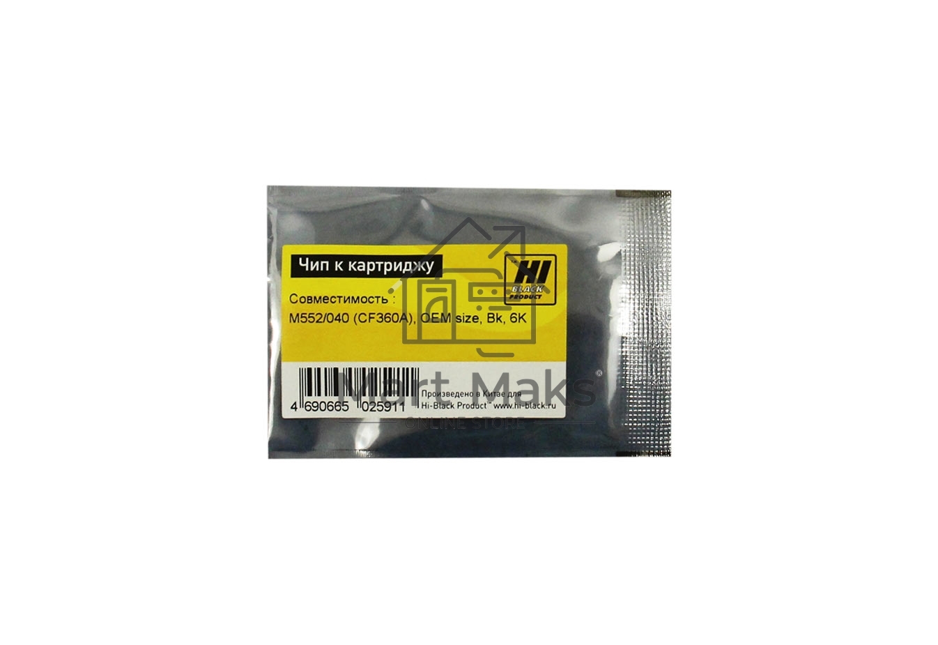 Чип Hi-Black к картриджу HP CLJ Enterprise M552/Canon 040 (CF360A), OEM SIZE, Bk, 6K
