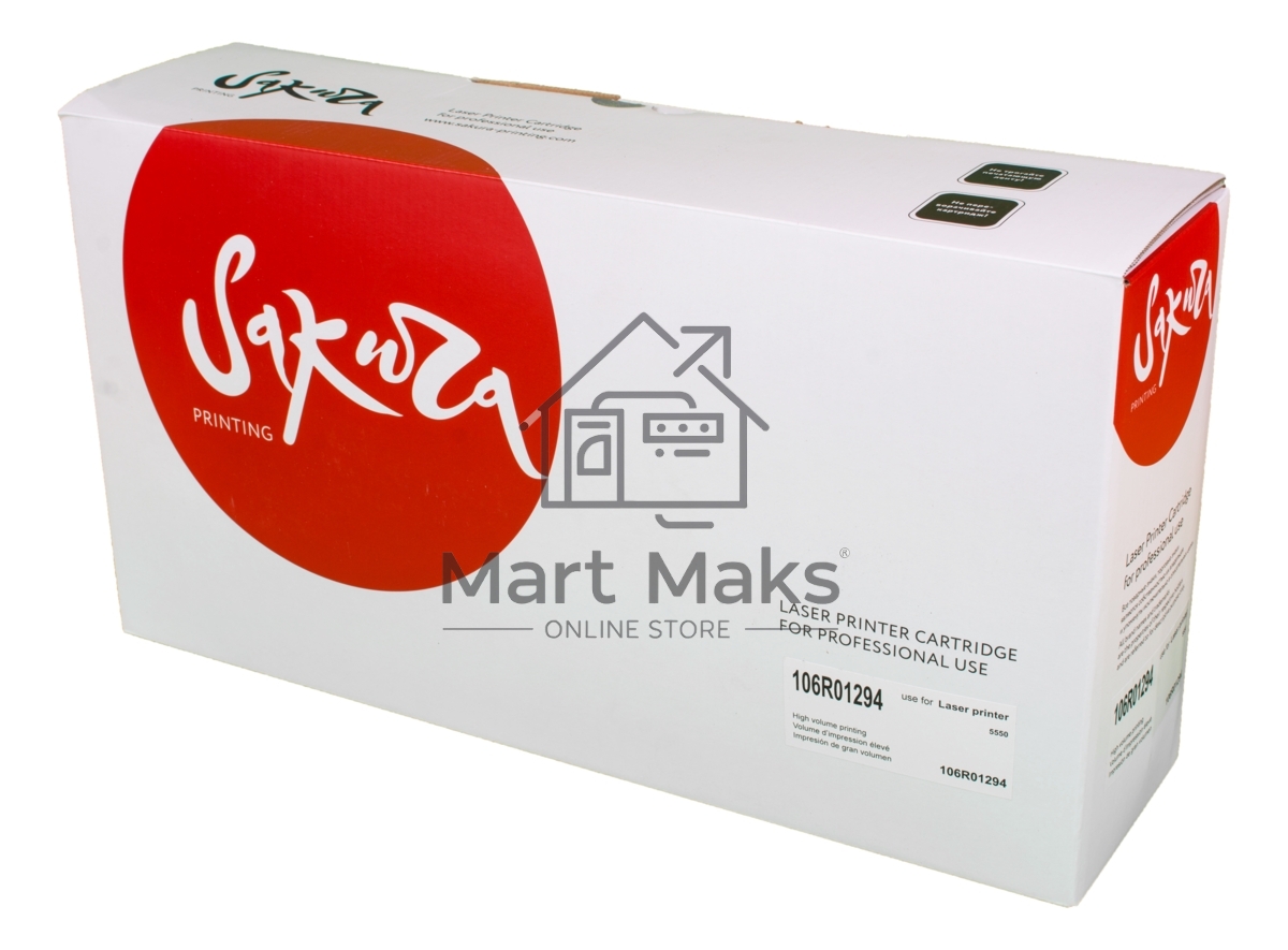 Картридж Sakura 106R01294 для Xerox Phaser 5550, черный 35000 к.