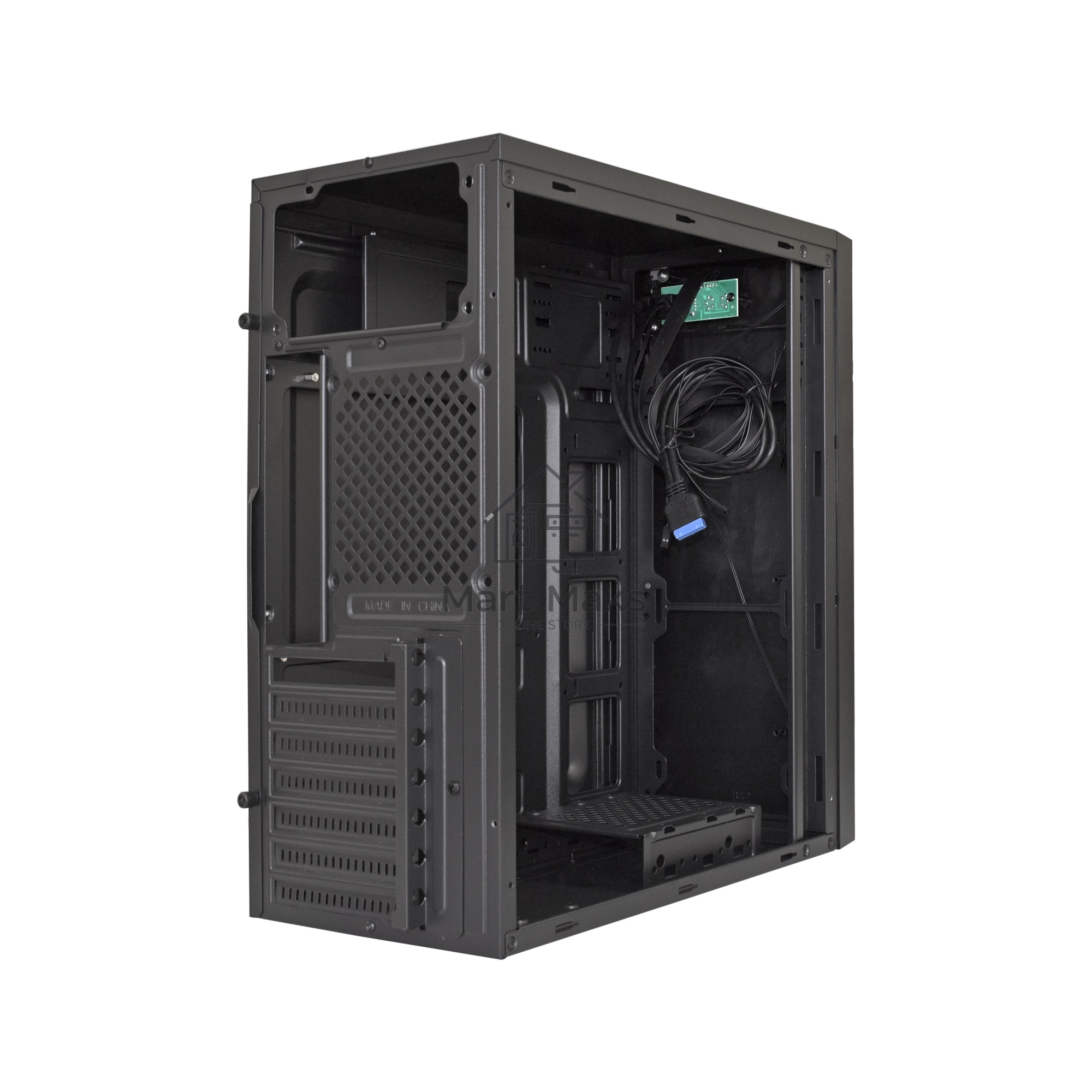 Компьютерный корпус ExeGate XP-333U черный, Miditower ATX, <XP450, Black,120mm>, 1*USB+2*USB3.0, Audio
