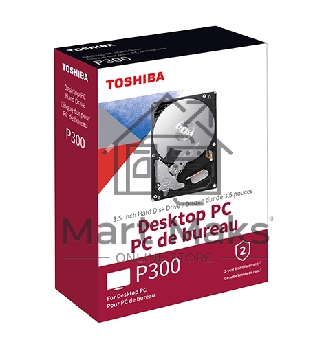 Жесткий диск Toshiba SATA-III 6Tb HDWD260UZSVA P300 (5400rpm) 128Mb 3.5