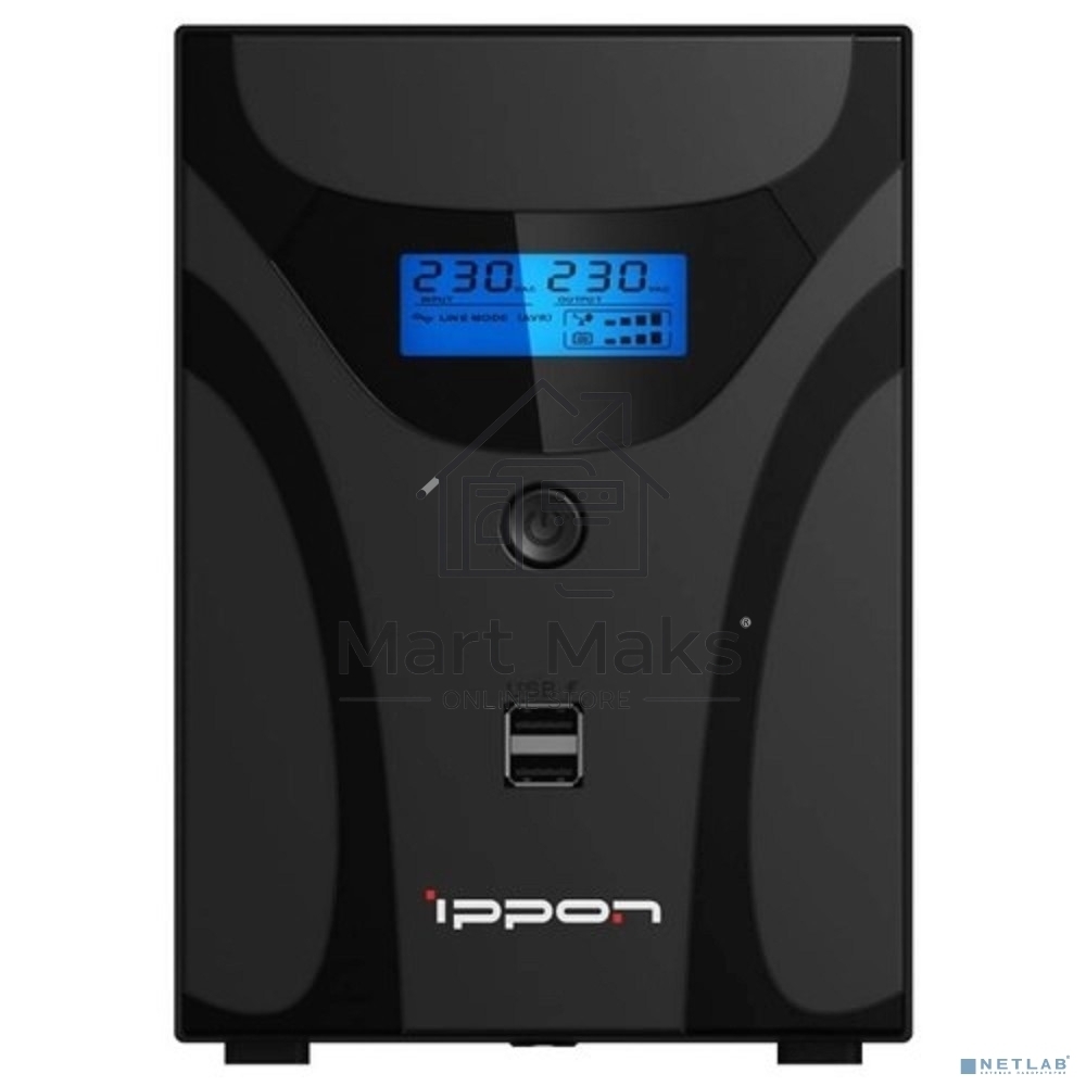 Источник бесперебойного питания Ippon Smart Power Pro II 1200 720Вт 1200ВА черный