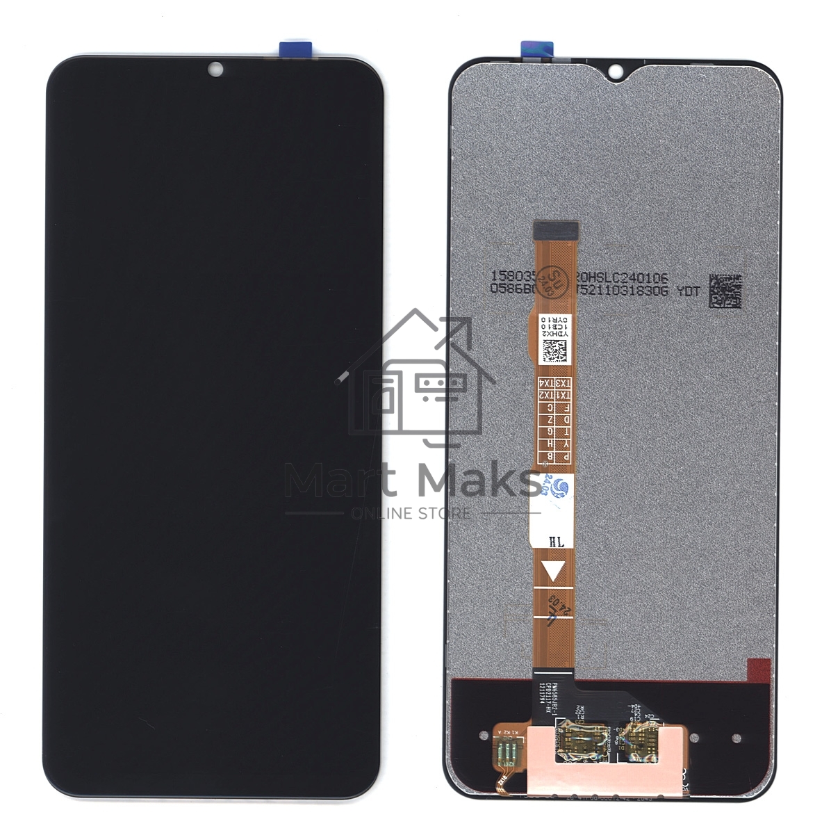 Дисплей для Vivo Y35 4G (V2205) в сборе с тачскрином черный