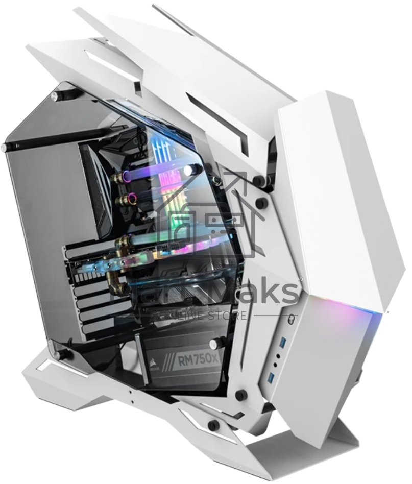 Корпус без блока питания JONSBO MOD-3, Full-Tower, TG, no fans, 2xUSB-A 3.0, EATX, ATX, mATX, mITX White