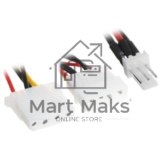 Кабель питания Cablexpert CC-PSU-5, для вентилятора 12V, molex -> molex + 2pin, 15 см
