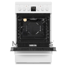 Плита электрическая Maunfeld MEC55CW08D белый, конфорок 4 шт, духовка 60 л, 50 см x 85 см x 60 см