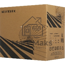 Компьютерный корпус Accord ACC-350-02B черный без БП mATX 1x120мм 1xUSB 2.0 1xUSB 3.0 1xUSB3.1 audio