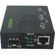 Медиаконвертер Digma DMC-1G-SFPL