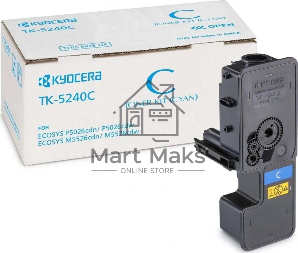 Картридж лазерный Kyocera TK-5240C (1T02R7CNL0) голубой для P5026cdn/cdw, M5526cdn/cdw 3000 стр.