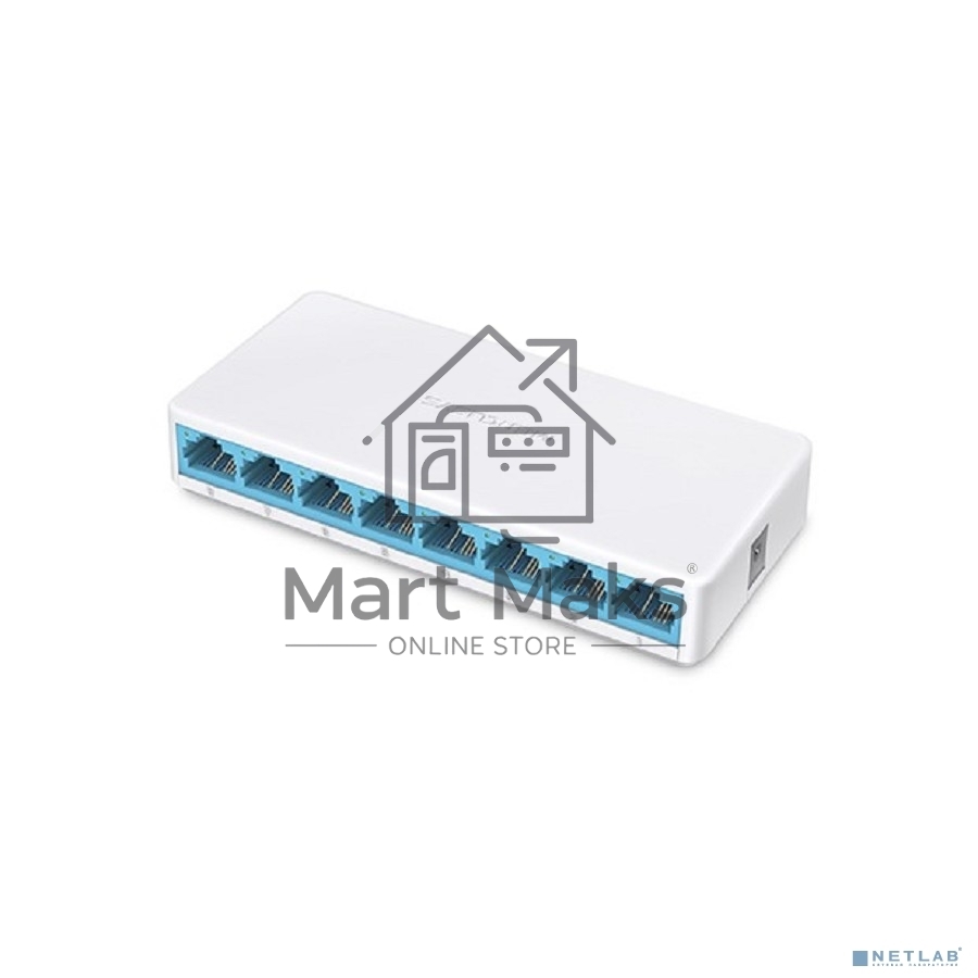 Коммутатор Mercusys MS108, 8 портов Ethernet 100 Мбит/с