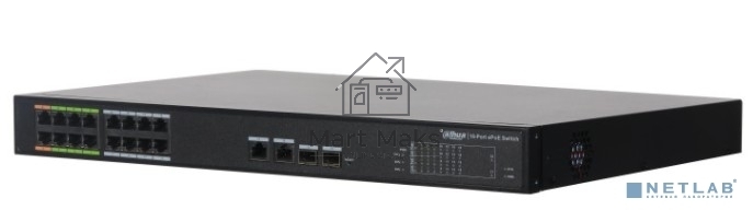 Коммутатор DH-LR2218-16ET-240 16 портовый ePoE управляемый