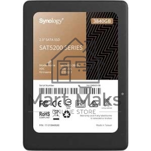 Накопитель SSD Synology SAT5220-3840G, 3.84Tb, SATA III, 2.5