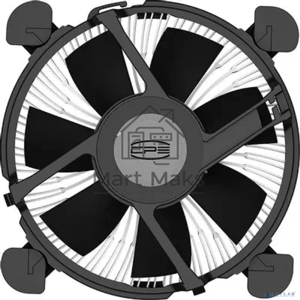 Кулер для процессора PCCooler R94-V2 серебристый/черный 94мм алюминий 2400rpm 27.3db 4-pin 65W 56мм