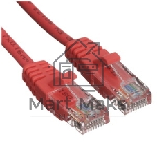 Патч-корд Suprlan 10-0154 UTP RJ-45 вил.-вилка RJ-45 cat.5e 3м красный LSZH 24AWG