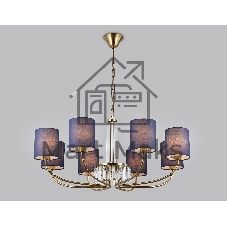 Люстра Ambrella light LH71273/8 BS/DB латунь/темно синий E14/8 max 40W D820*840