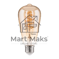 BLE2746/ Светодиодная лампа Dimmable 5W 2700K E27 (ST64 тонированный)(BLE2746)