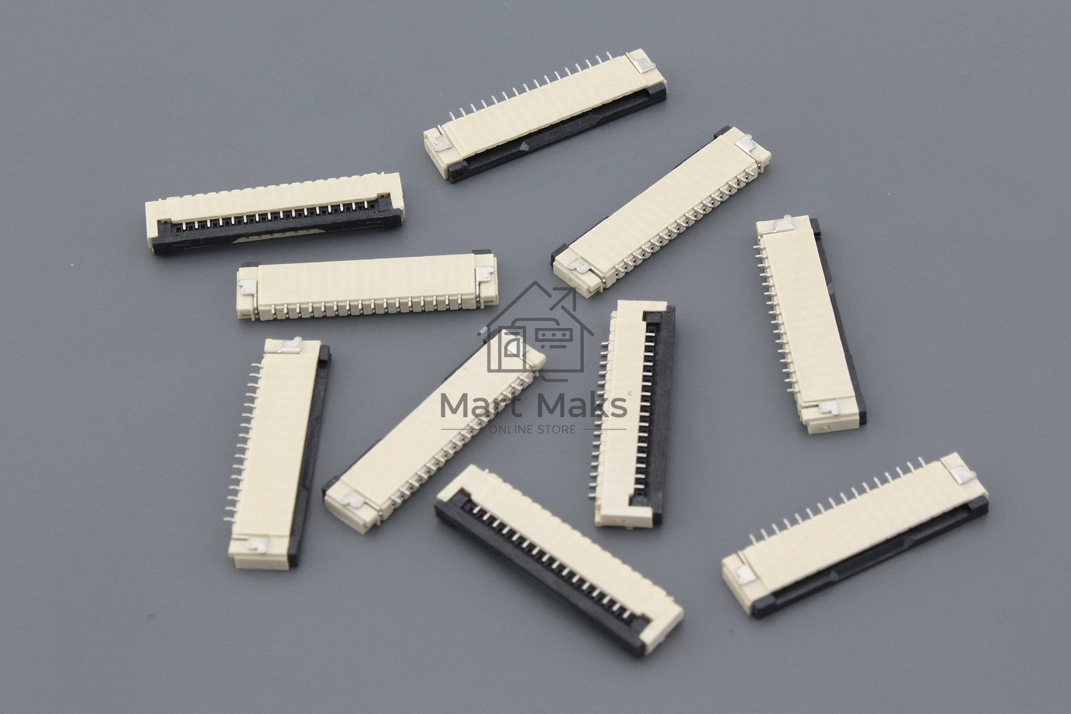 Разъем FPC Flip-Lock 1010-16RLGF 16 pin высота 1мм шаг 1мм 10 шт