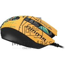 Мышь проводная A4Tech Bloody W63 Max Renegade желтый, 12000 dpi, USB, кнопки - 7