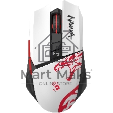 Мышь беспроводная A4Tech Bloody R36 Ultra черный/белый/красный, 12000dpi, USB, радиоканал, кнопки - 7