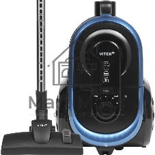 Пылесос Vitek VT-1842 черный/синий, 400/1400 Вт, уборка сухая, пылесборник контейнер 2.5 л
