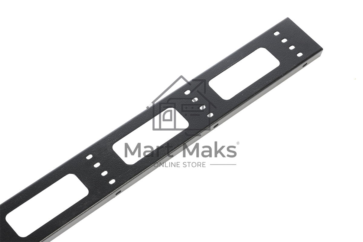 Вертикальный кабельный органайзер ЦМО для стойки внешний с окнами, ширина 95мм 42U, черный (ВКО-СТК-42-9005)