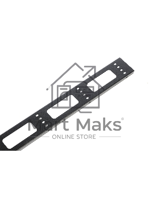 Вертикальный кабельный органайзер ЦМО для стойки внешний с окнами, ширина 95мм 42U, черный (ВКО-СТК-42-9005)