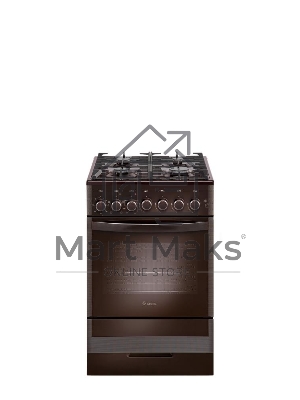 Плита комбинированная Gefest ПГЭ 5502-02 0045 коричневый, конфорок 4 газовых, духовка 55 л, 50 см x 85 см x 58.5 см