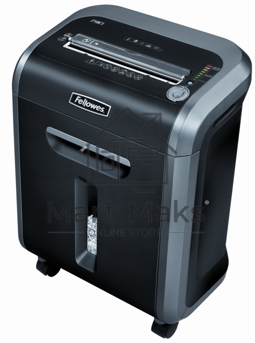 Шредер Fellowes 79Ci. (14 листов), 23 литра, 3,9х38 мм (класс 3), 100%Jam Proof, уничтожает: скобы/скрепки/карты/CD